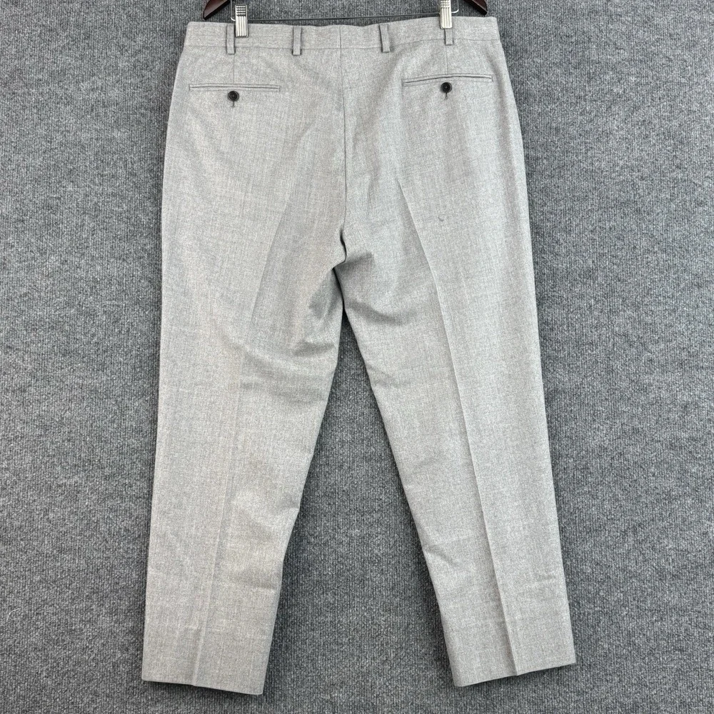 Brooks Brothers Dress Pants Mens 38x28 Gray Wool Regent Vitale Barberis Canonico